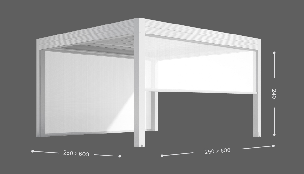 AZIMUT ISOLA - Samostoječa izvedba - 4 stebri